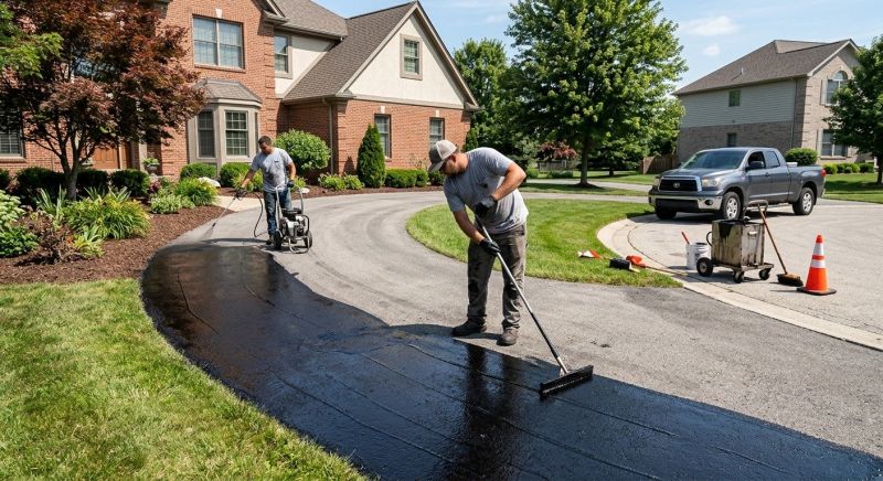 Blacktop Driveway Sealing in San Antonio, TX